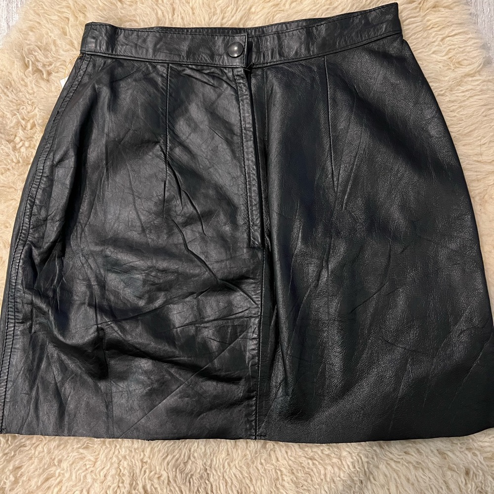 Genuine Winlit leather skirt